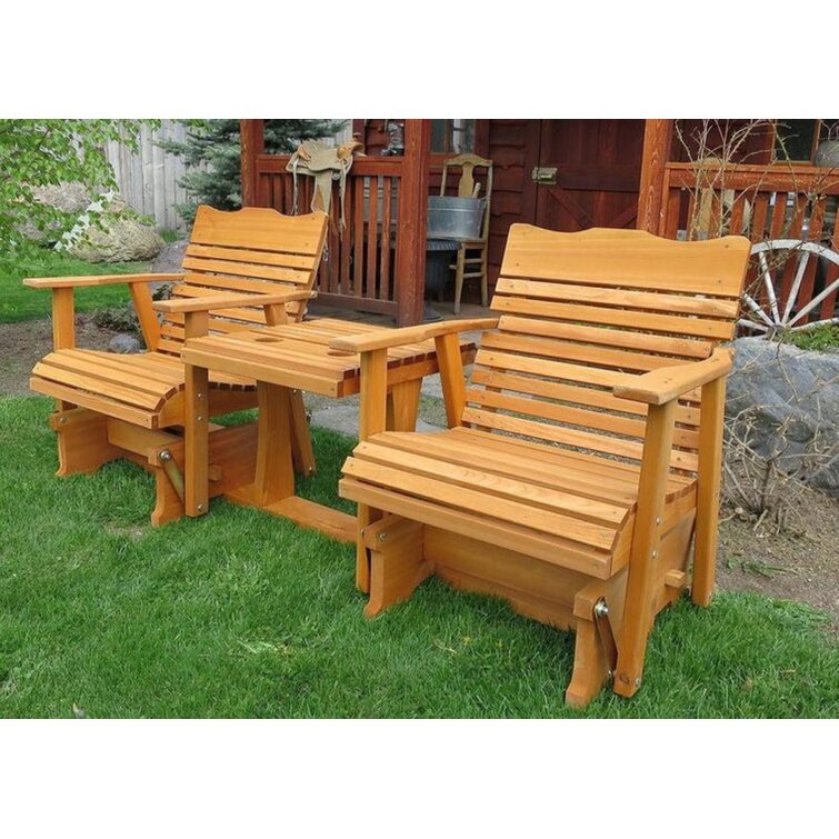 Wooden outdoor glider online chair